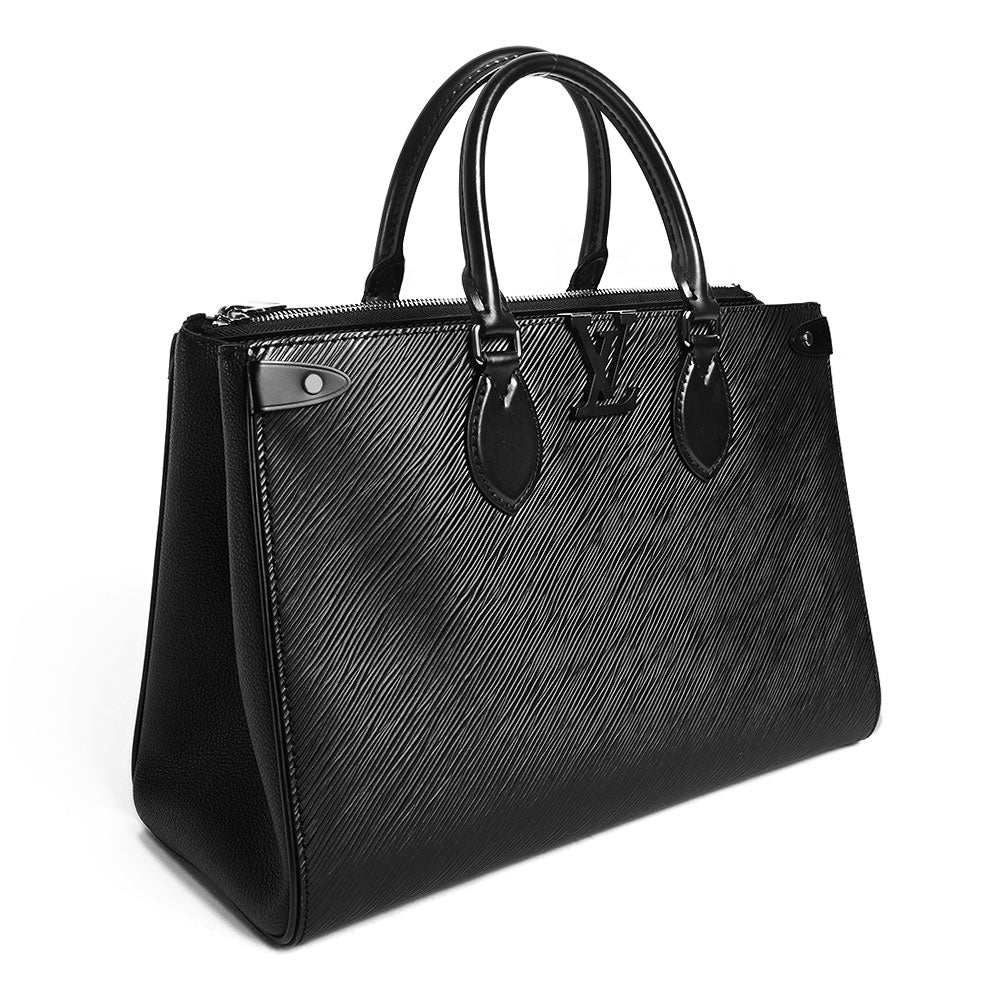 Louis Vuitton Black Epi Grenelle MM Tote Bag