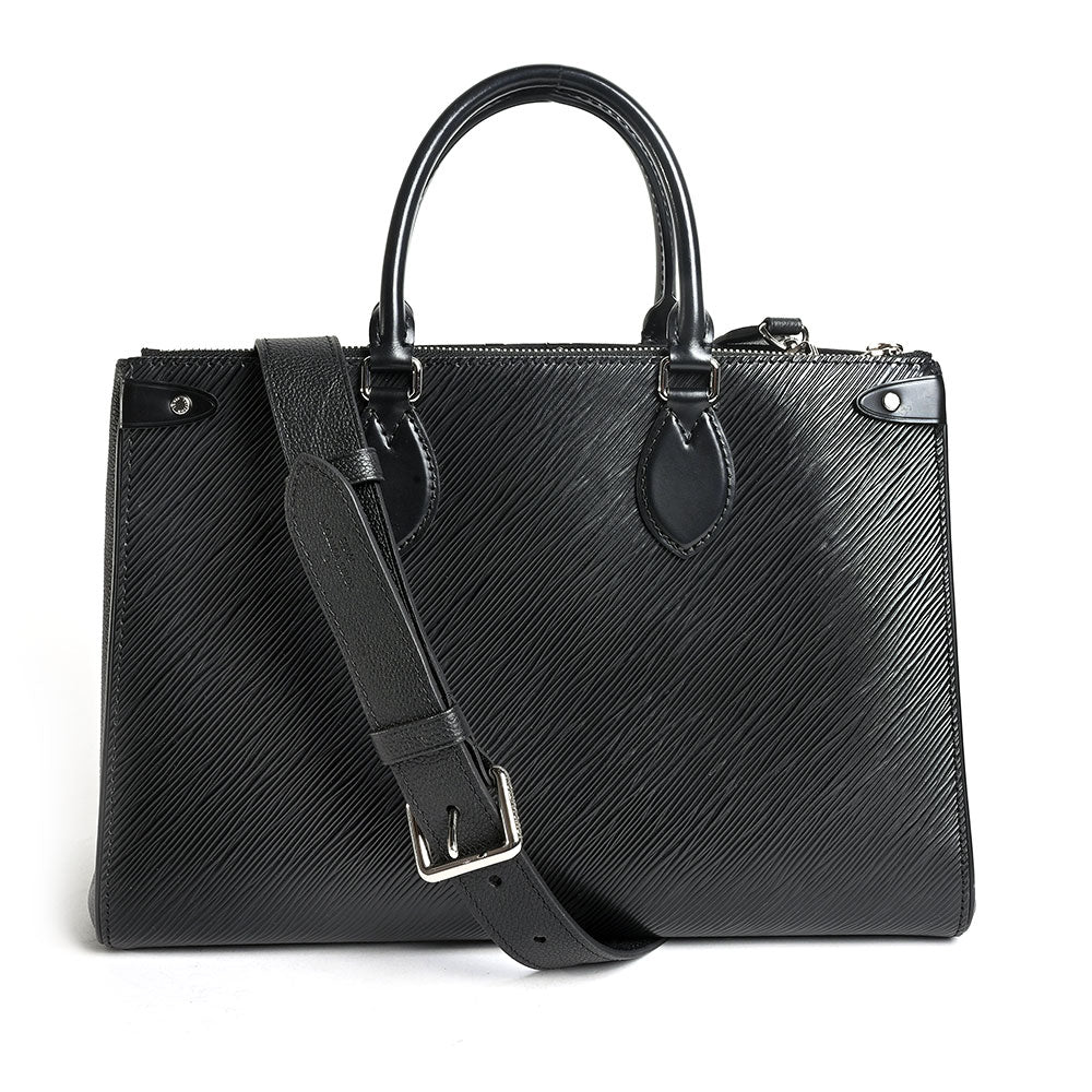 Louis Vuitton Black Epi Grenelle MM Tote Bag