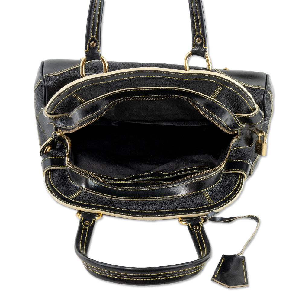 Louis Vuitton Black Leather Suhali Le Radieux