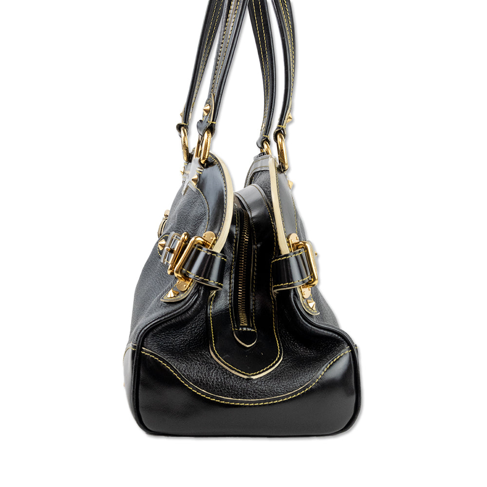 Louis Vuitton Black Leather Suhali Le Radieux