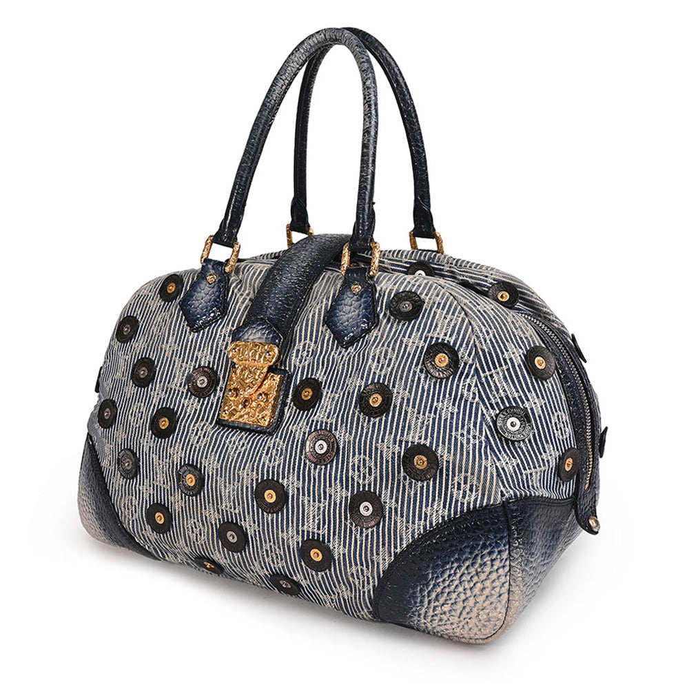 Louis Vuitton Denim Polka Dot Trunks and Bags Bowly Bag