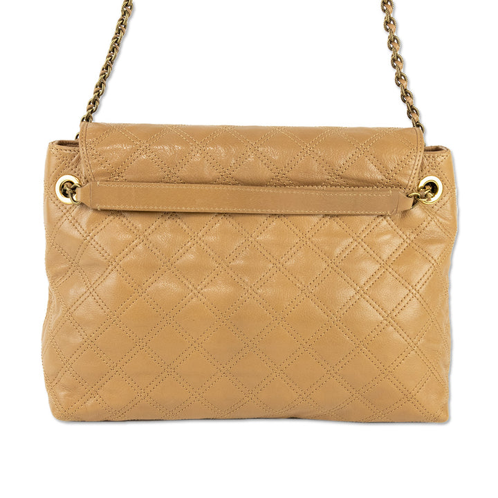 Marc Jacobs Tan Quilted Leather Baroque Bag