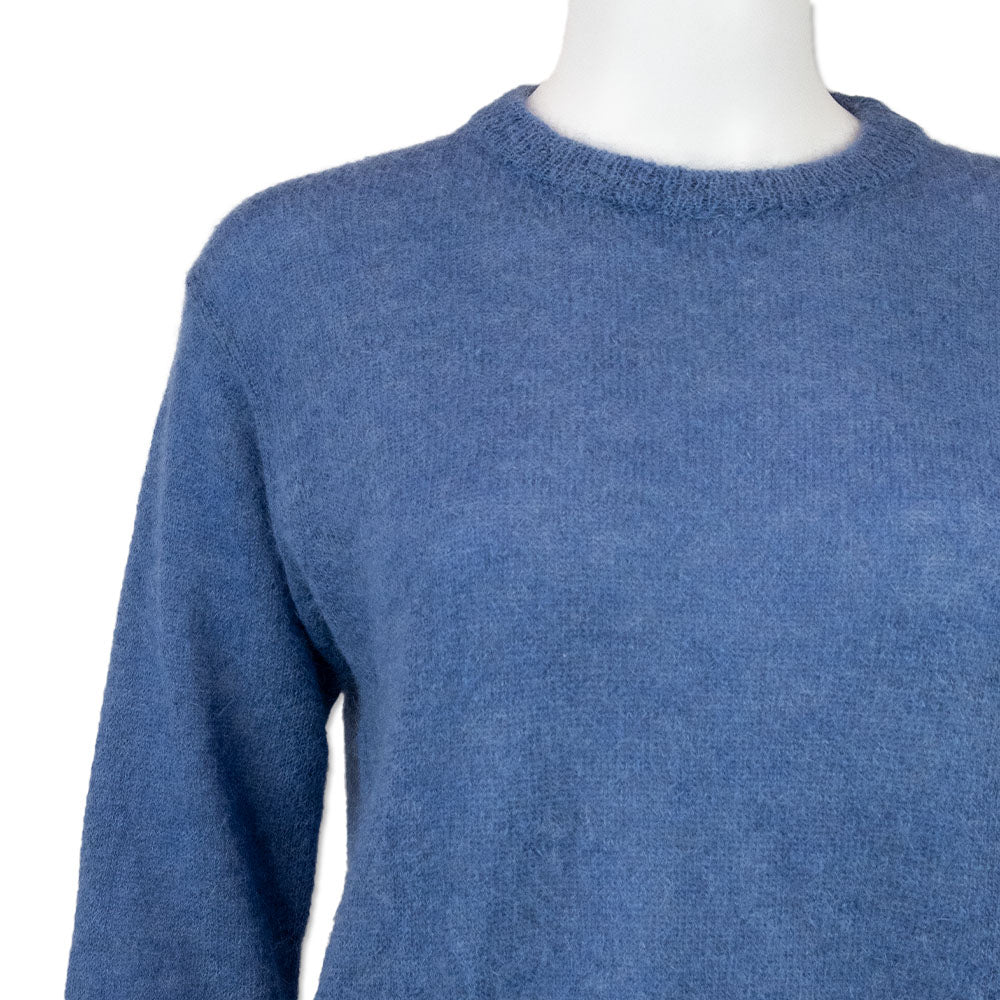 Max Mara Blue Knit Crewneck Sweater