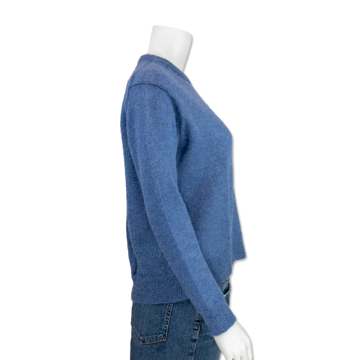 Max Mara Blue Knit Crewneck Sweater