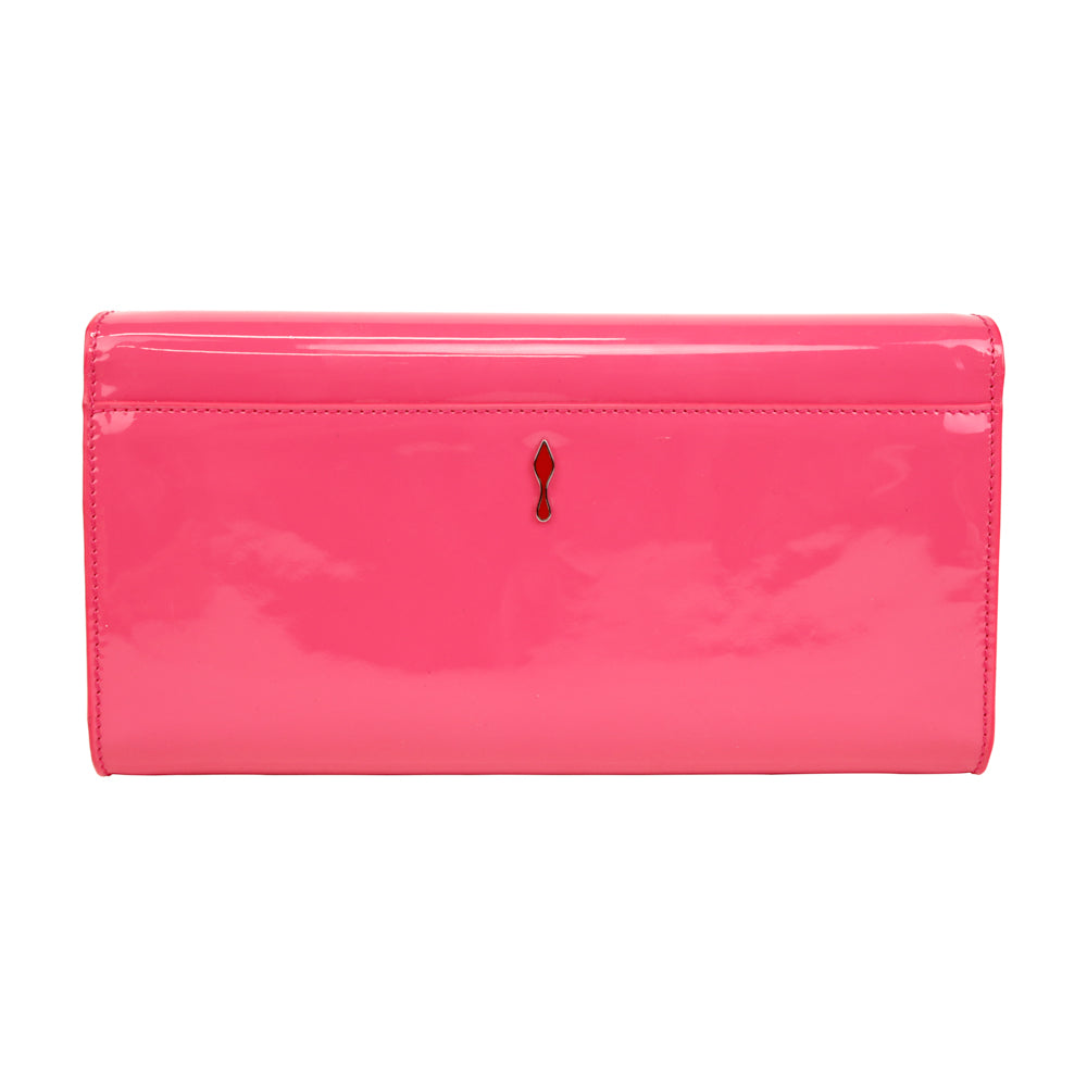 Christian Louboutin Hot Pink Patent Leather Vero Dodat Clutch