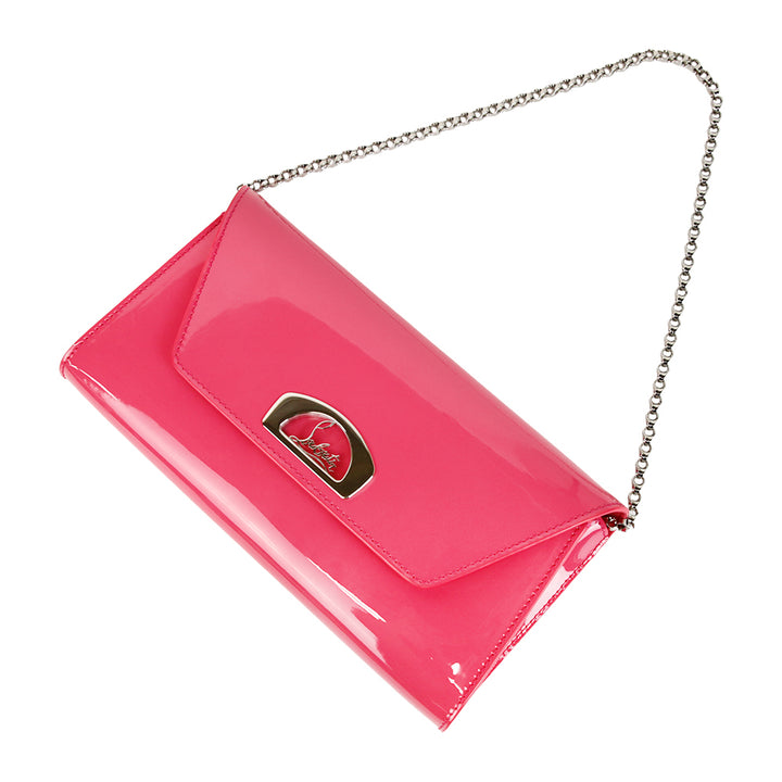 Christian Louboutin Hot Pink Patent Leather Vero Dodat Clutch