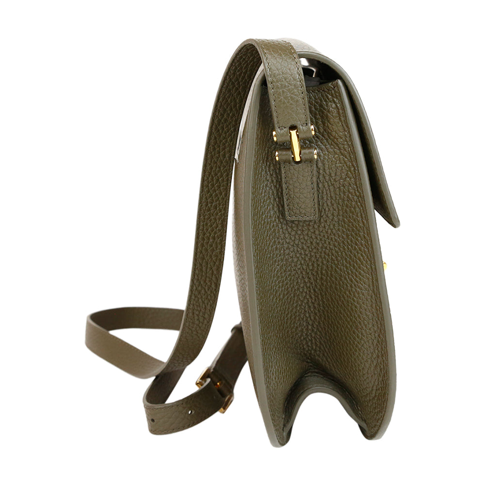 Tom Ford Tara Olive Leather Crossbody Bag