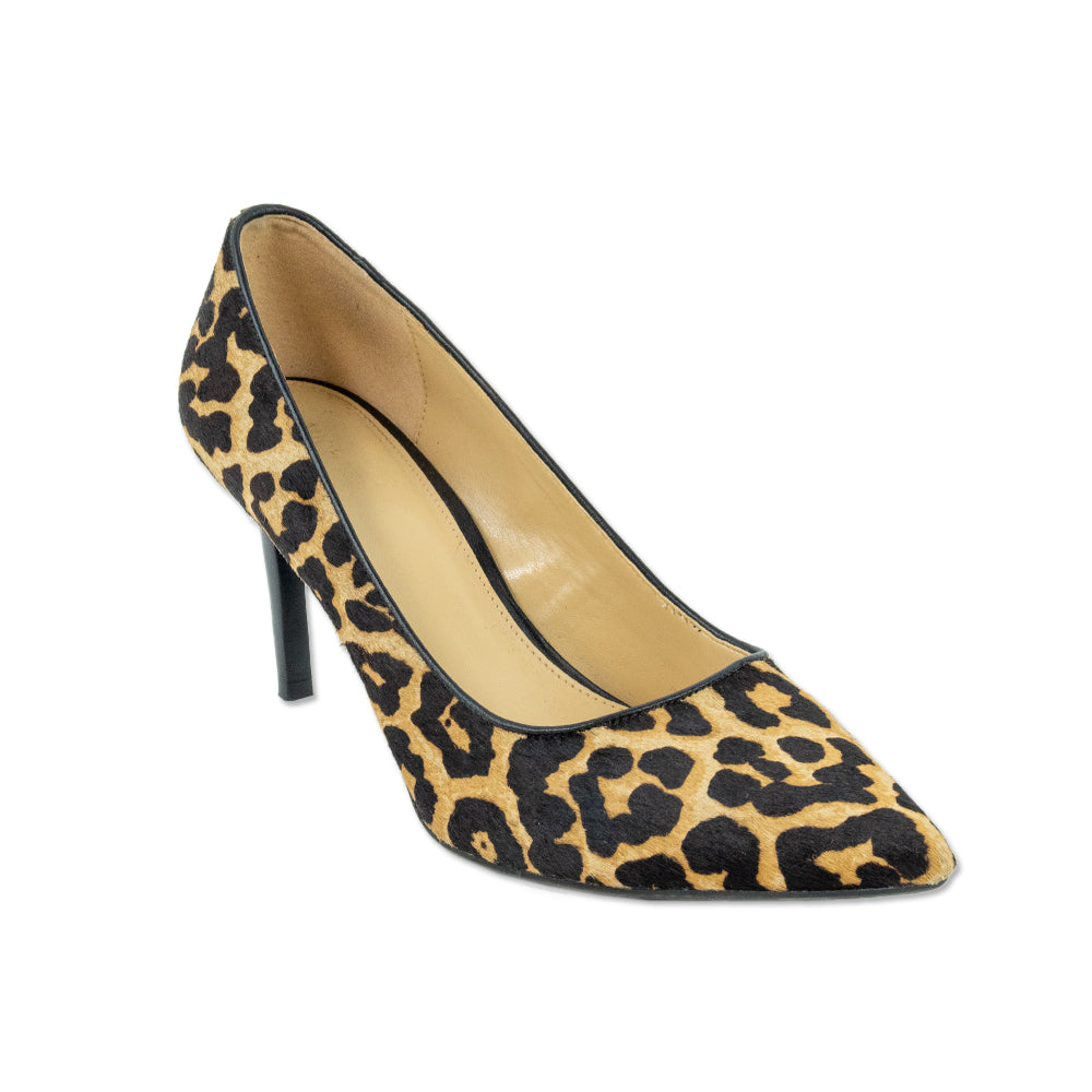 Michael Michael Kors Leopard Print Calf Hair Pointed Toe Heels