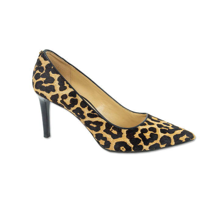 Michael Michael Kors Leopard Print Calf Hair Pointed Toe Heels