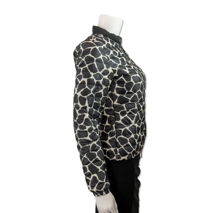 Moncler Duras Giraffe Print Down Puffer Jacket