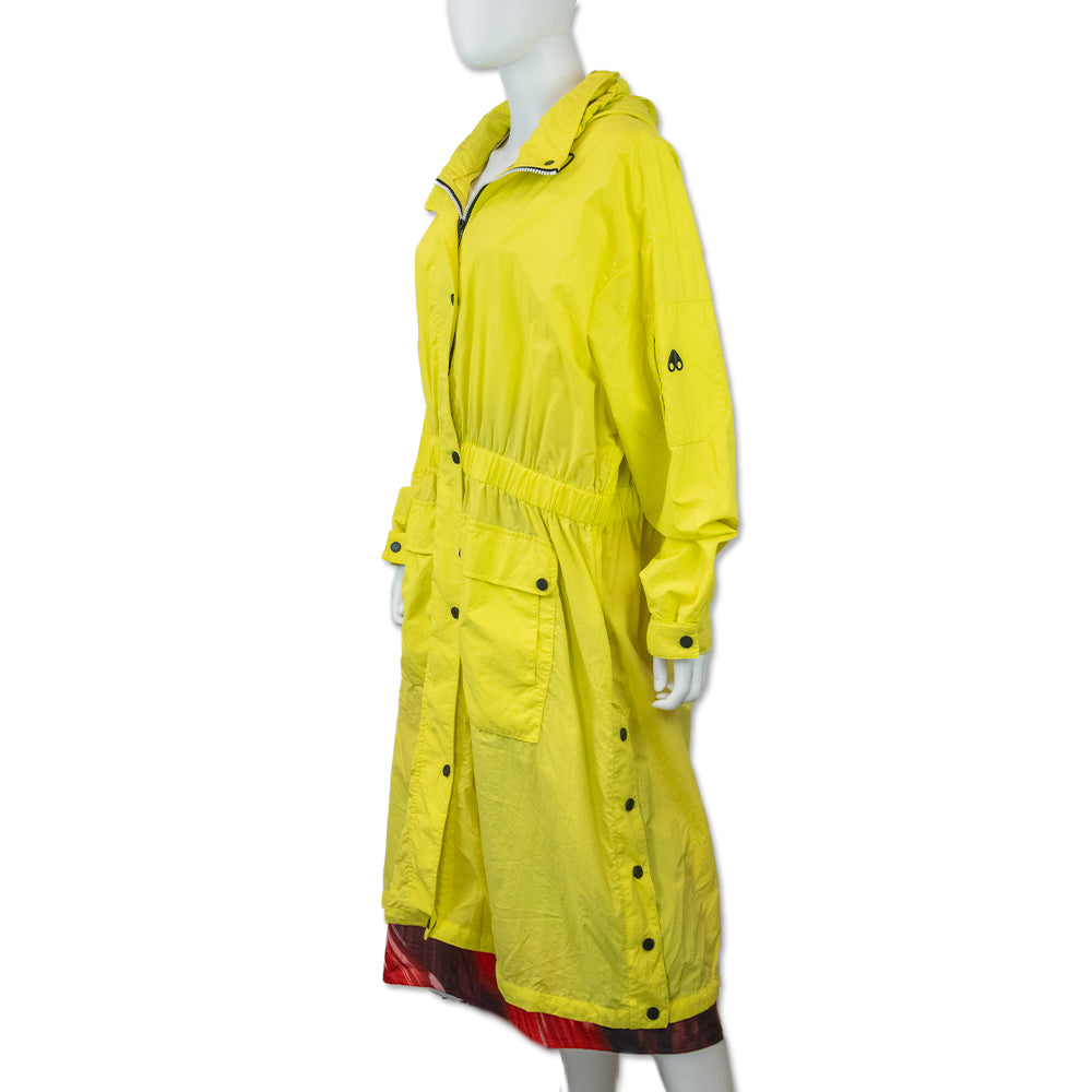 Moose Knuckles Neon Yellow Trench Coat