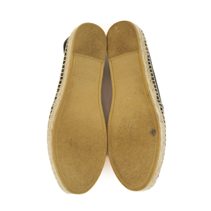 Saint Laurent YSL Monogram Espadrille Flats