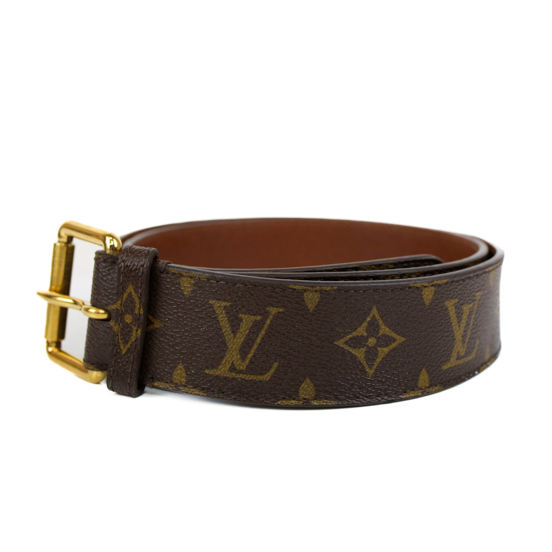 Louis Vuitton Monogram Coated Canvas Belt