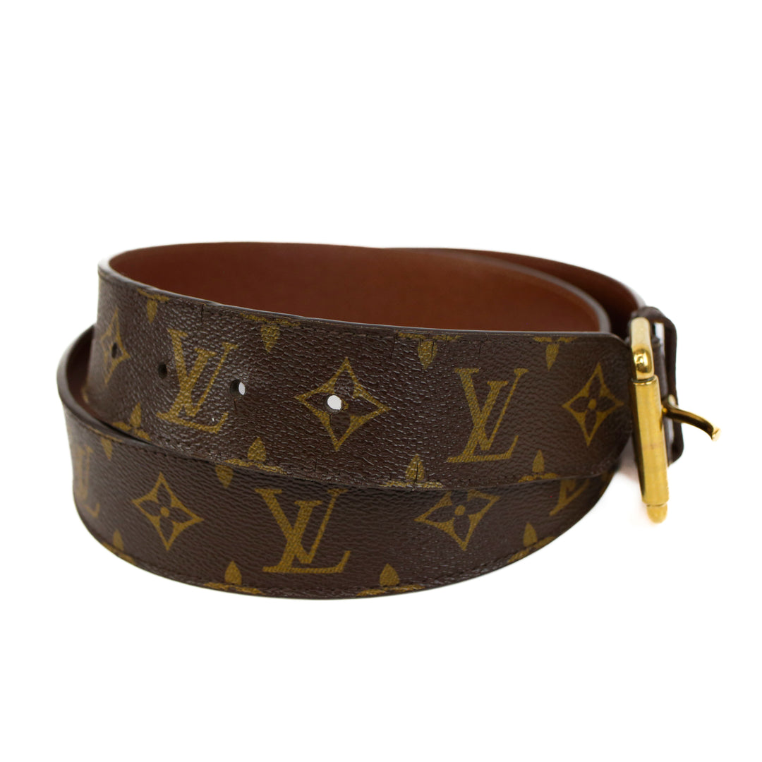 Louis Vuitton Monogram Coated Canvas Belt