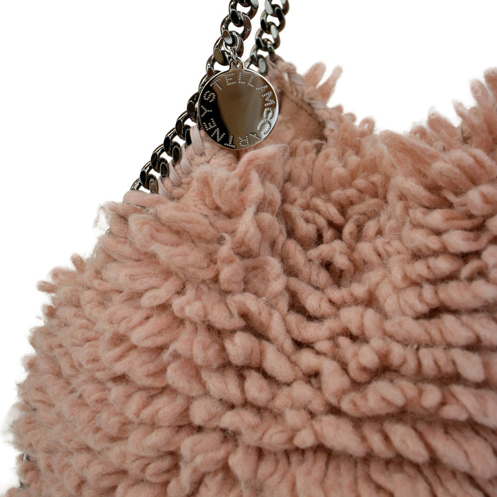 Stella McCartney Blush Faux Shearling Falabella Tote Bag