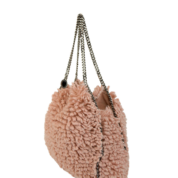 Stella McCartney Blush Faux Shearling Falabella Tote Bag