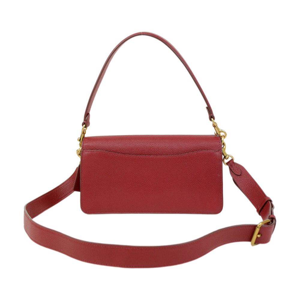 Coach Tabby Burgundy Leather Shoulder Bag