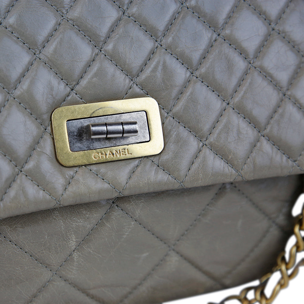 Chanel Gray Reissue Accordion Flap Bag