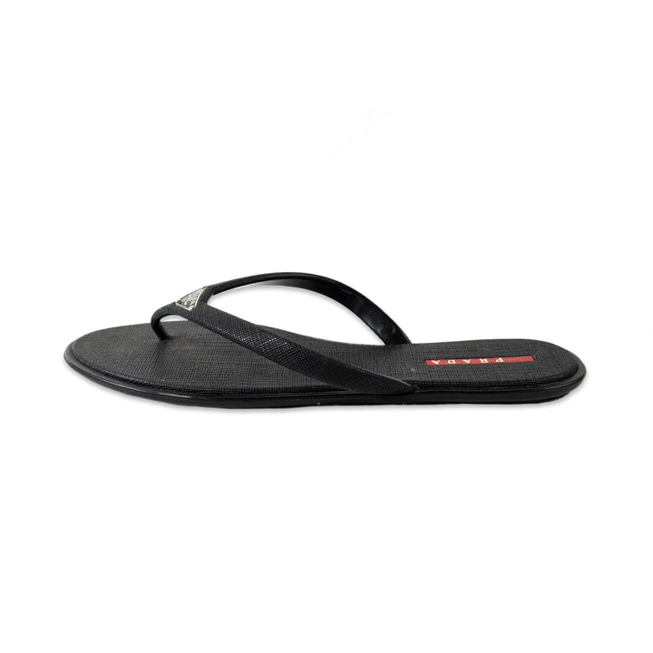 PRADA SPORT LOGO THONG SANDALS