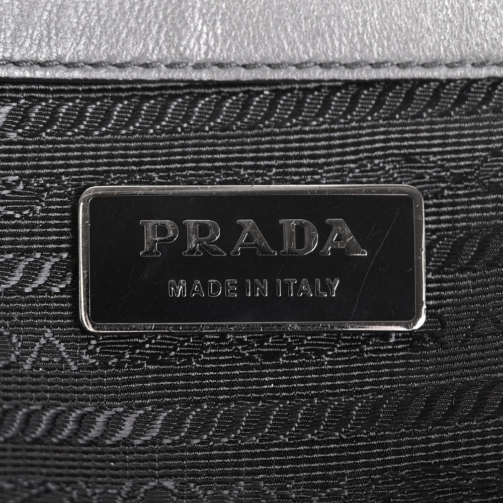 Prada Gray Tessuto Gaufre Tote Bag