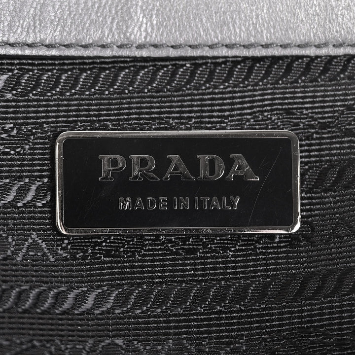 Prada Gray Tessuto Gaufre Tote Bag