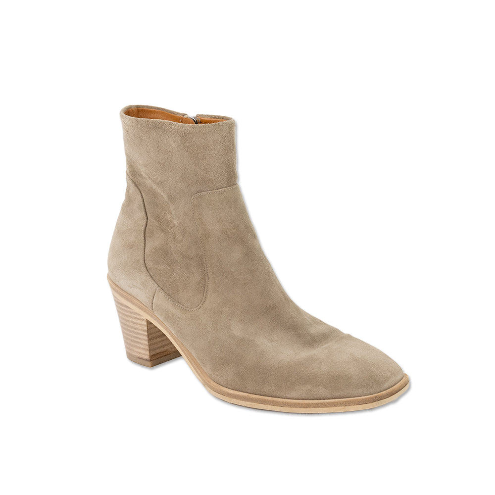 Rag 
Bone Beige Suede Square Toe Ankle Boots