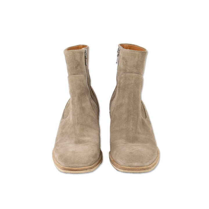 Rag 
Bone Beige Suede Square Toe Ankle Boots