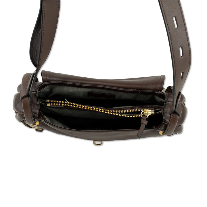 Rag 
Bone Brown Leather Suede Legend Saddle Bag