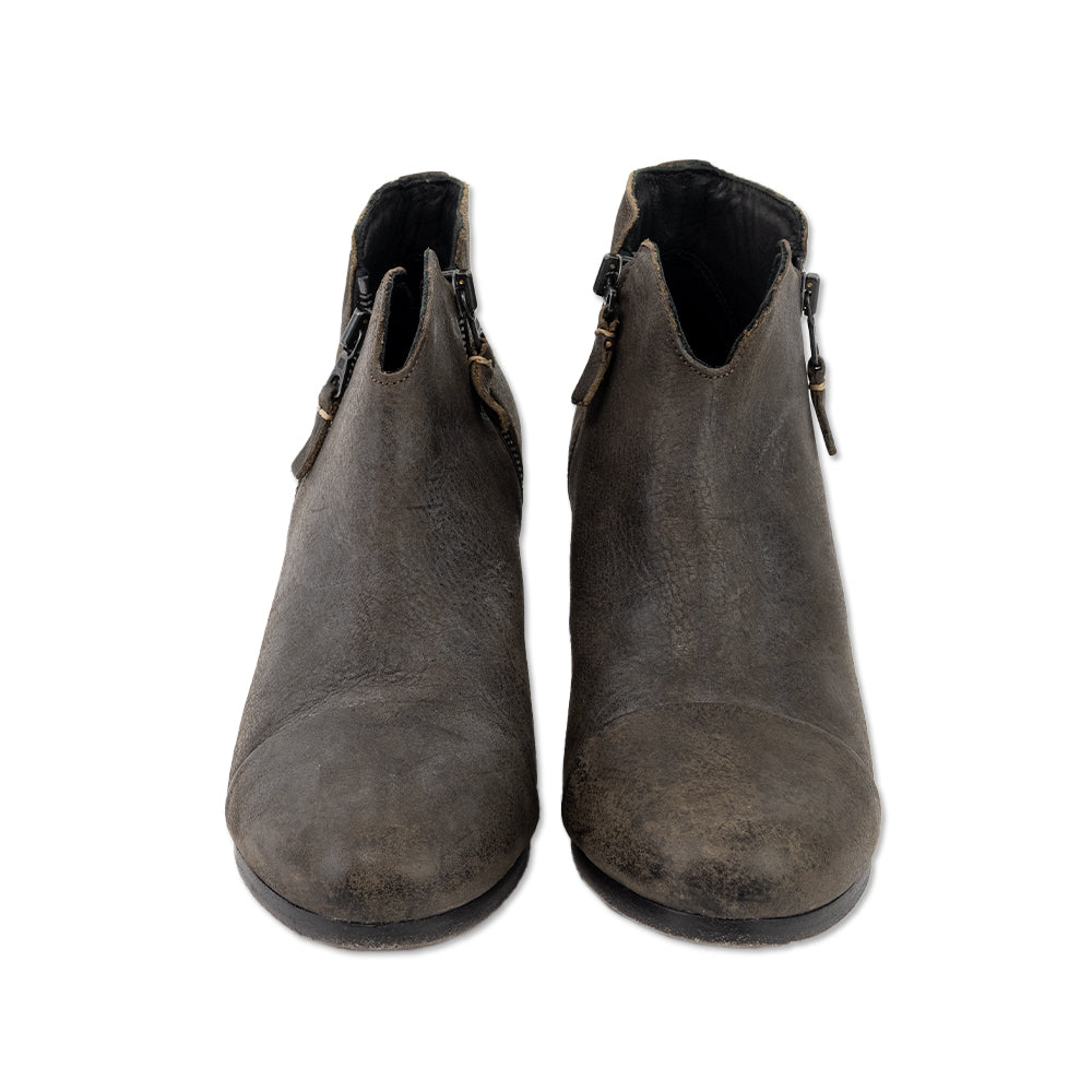 Rag and Bone Distressed Brown Leather Ankle Boots