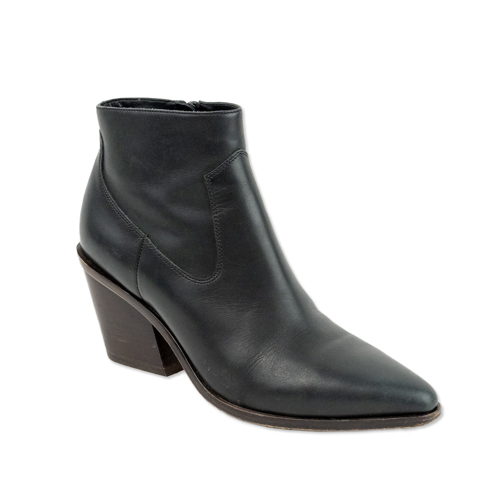 Rag 
Bone Pointed Toe Dark Green Leather Ankle Boots