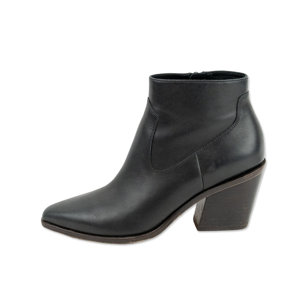 Rag 
Bone Pointed Toe Dark Green Leather Ankle Boots