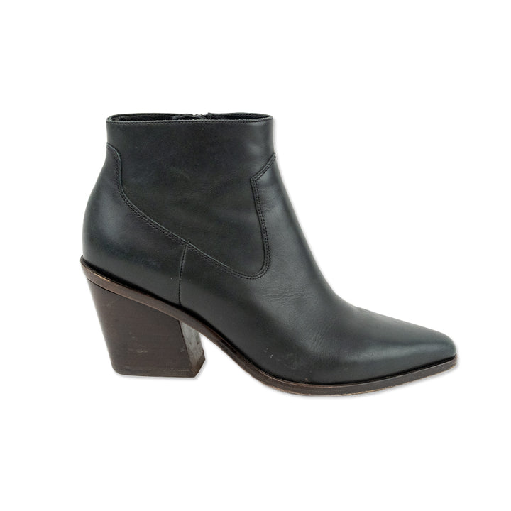 Rag 
Bone Pointed Toe Dark Green Leather Ankle Boots