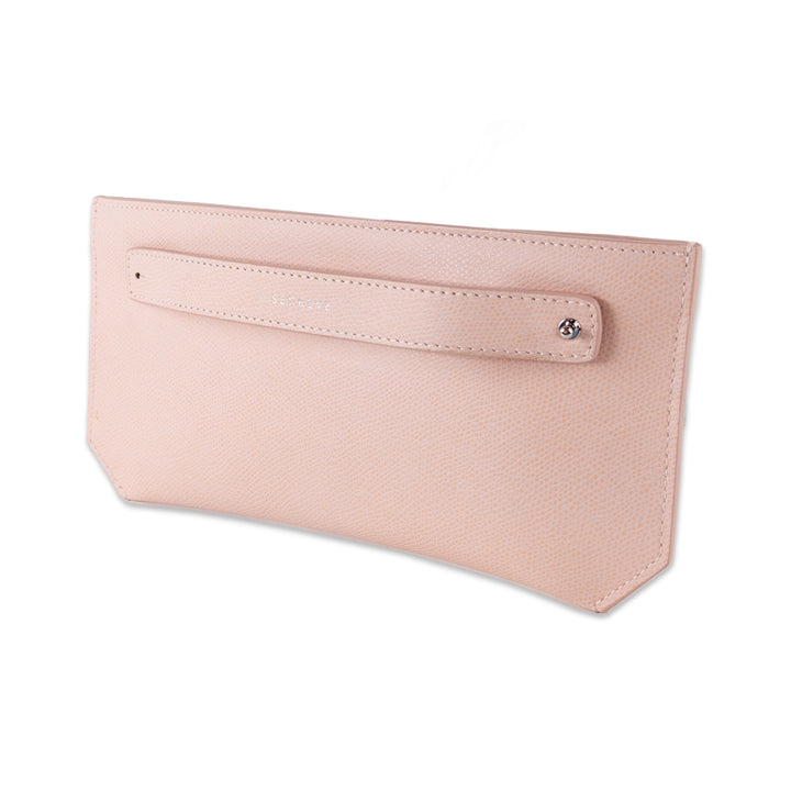 Senreve Pink Leather Handheld Clutch