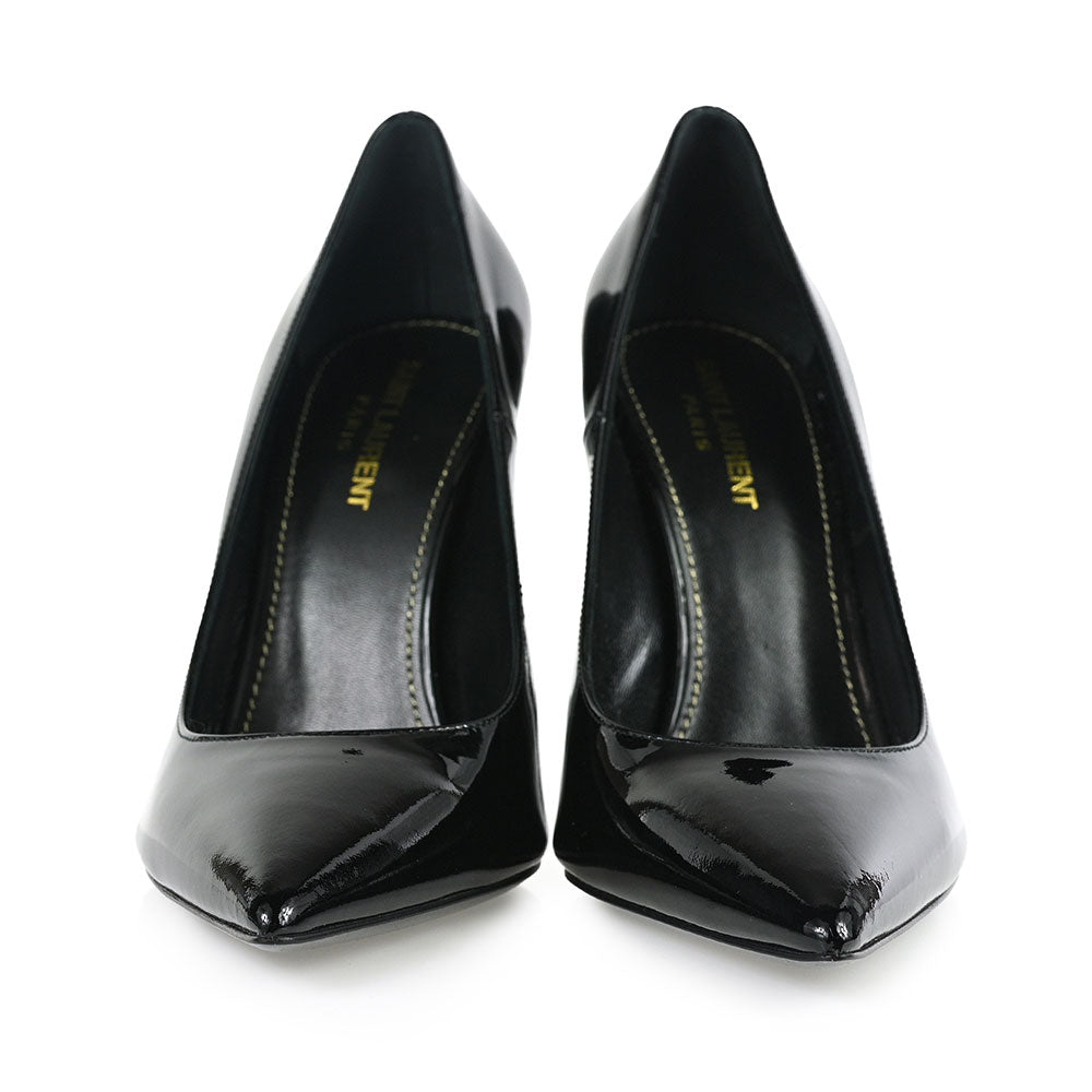 Saint Laurent Opyum 110 YSL Black Patent Leather Pumps