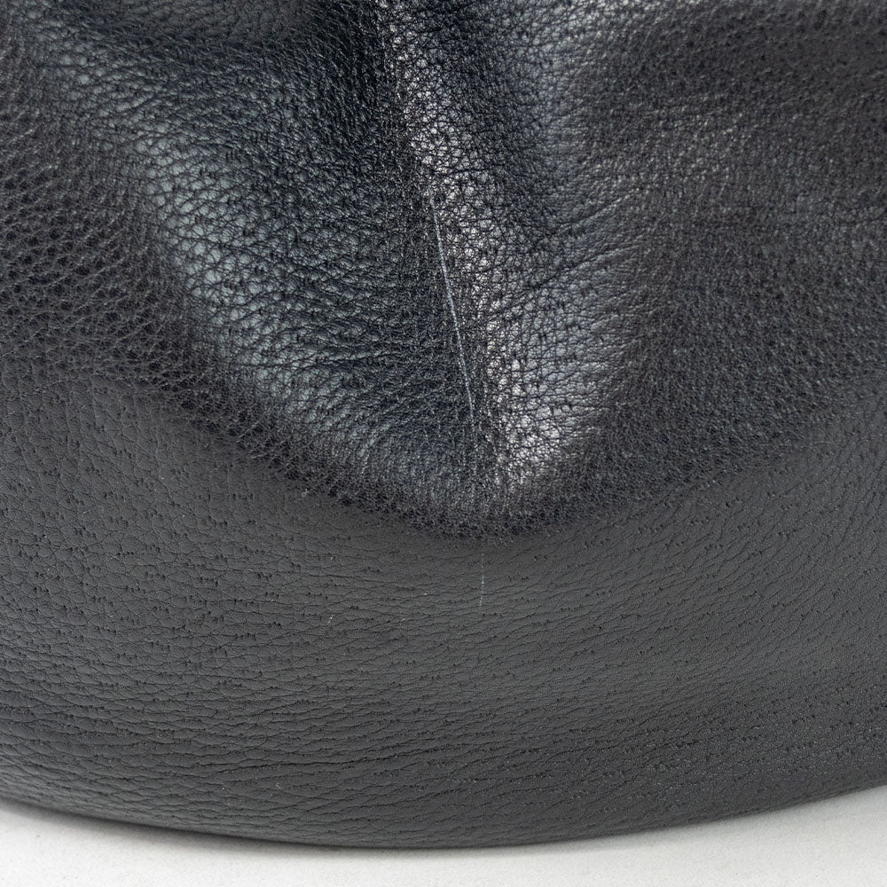 Salvatore Ferragamo Black Leather Hobo Bag