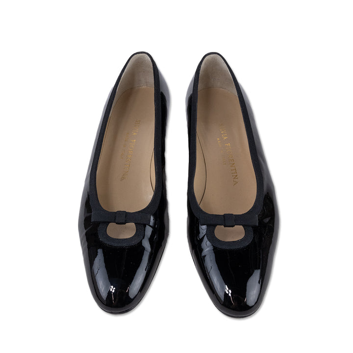 Silvia Fiorentina Black Patent Leather Loafers