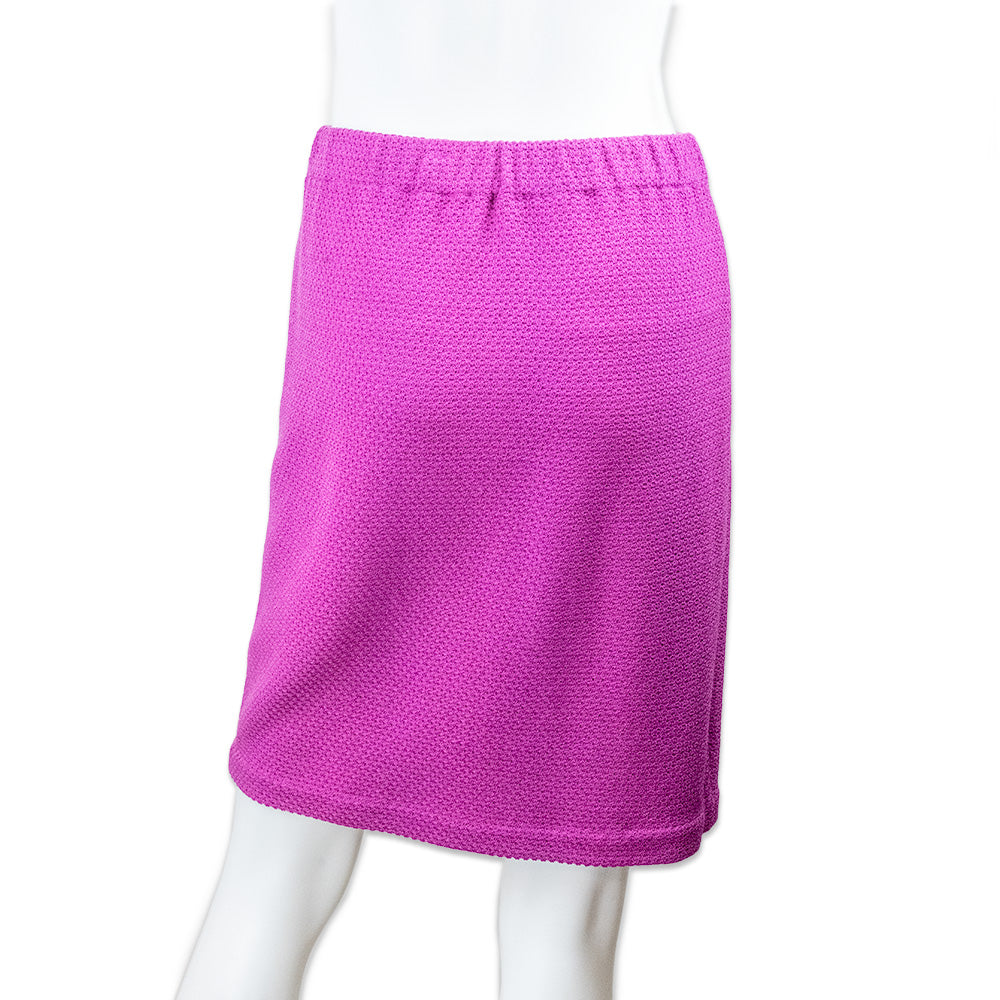 St. John Pink Knit Midi Skirt