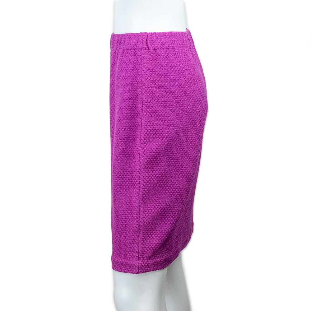 St. John Pink Knit Midi Skirt