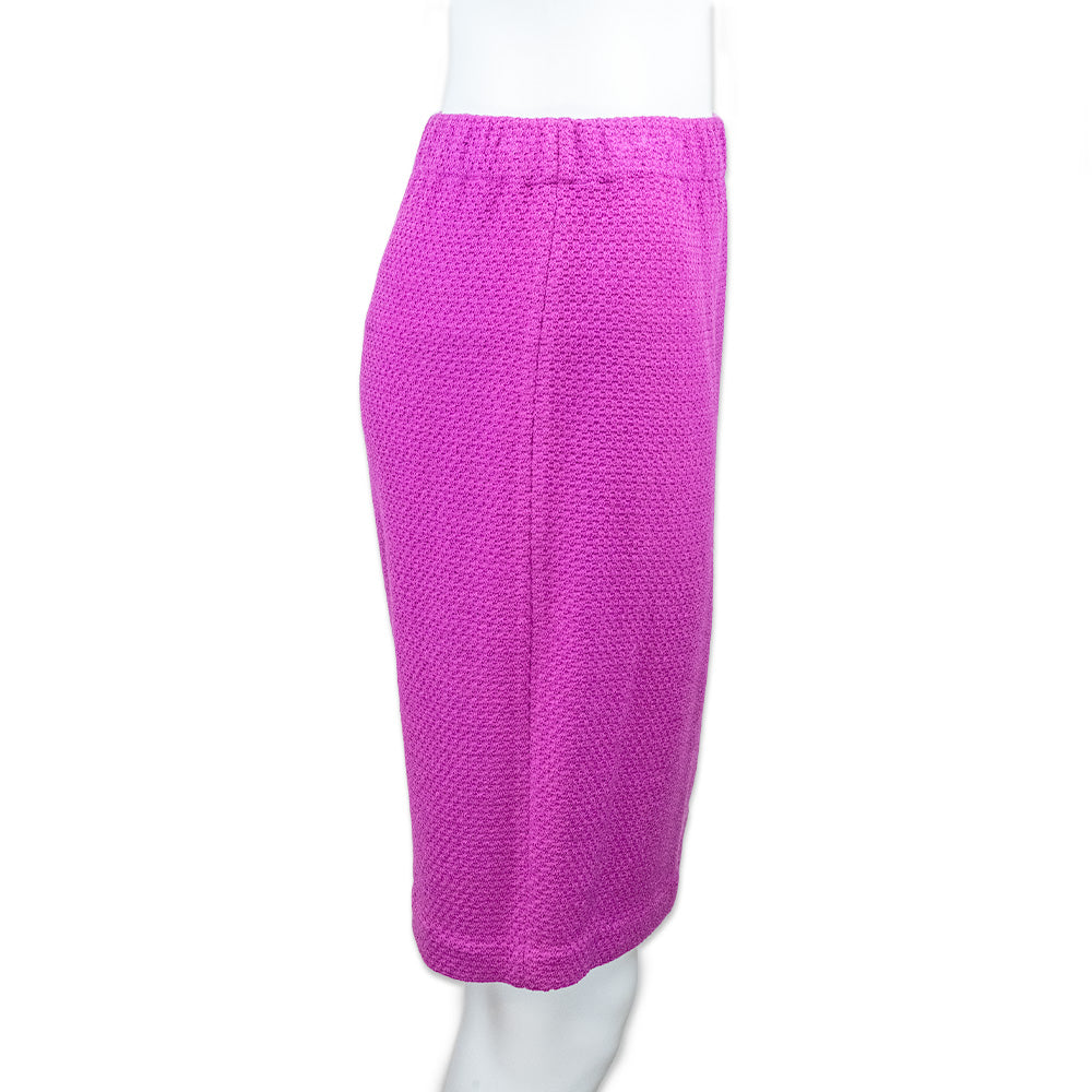 St. John Pink Knit Midi Skirt