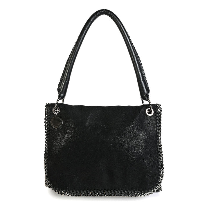 Stella McCartney Black Falabella Flap Shoulder Bag