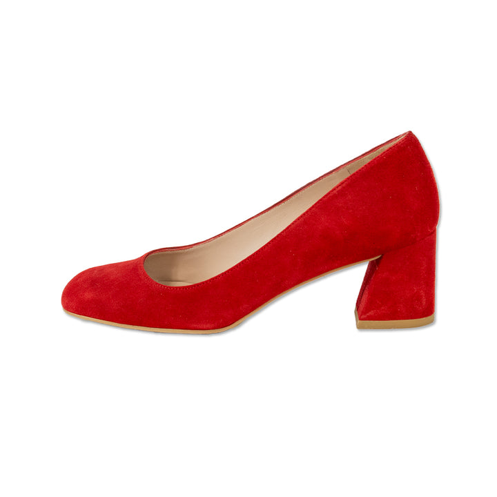 Stuart Weitzman Red Suede Pumps