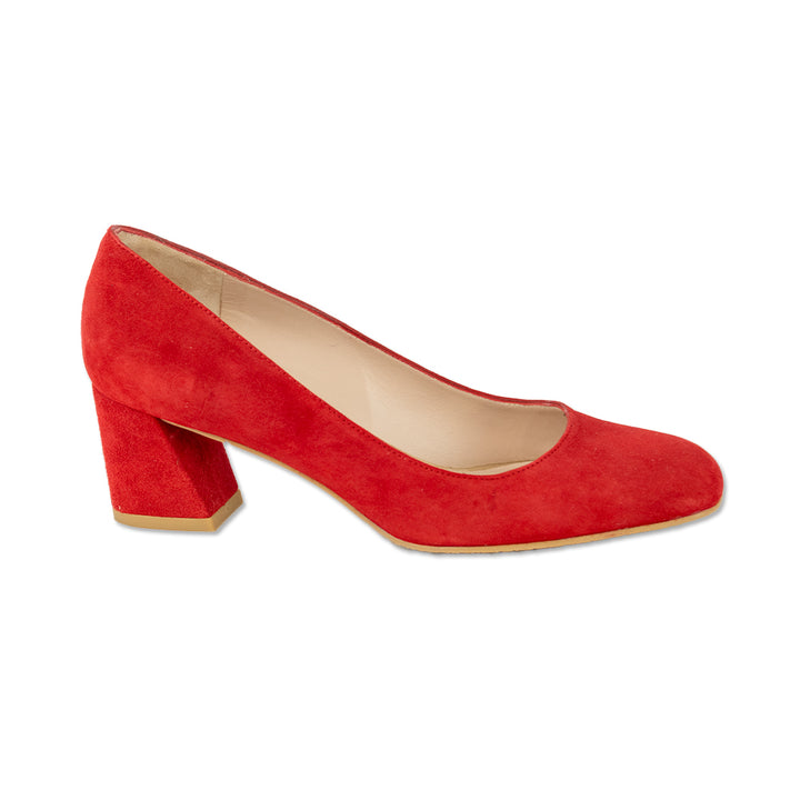 Stuart Weitzman Red Suede Pumps