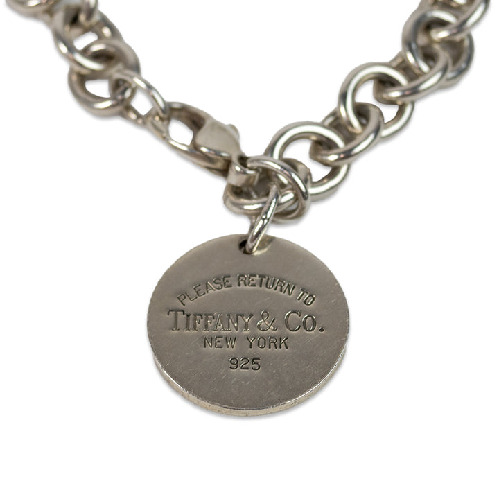 TIFFANY 
CO. SILVER CHAIN TAG BRACELET