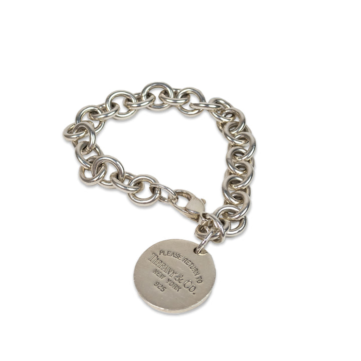 TIFFANY 
CO. SILVER CHAIN TAG BRACELET