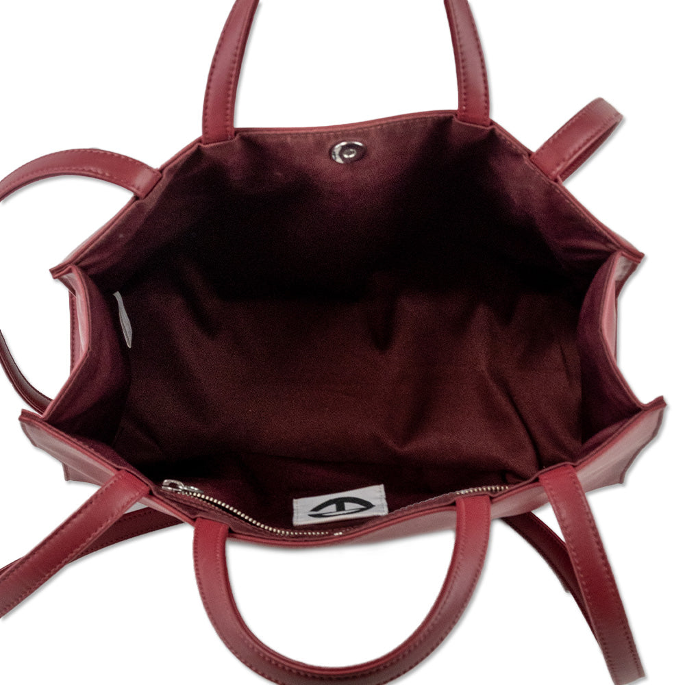 Telfar Medium Oxblood Shopping Bag