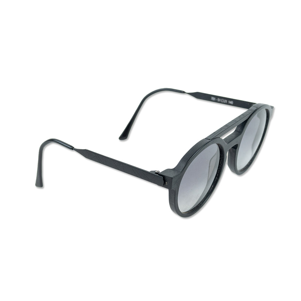 Thierry Lasry X Dr. Woo Black Prescription Round Bar-Brow Sunglasses