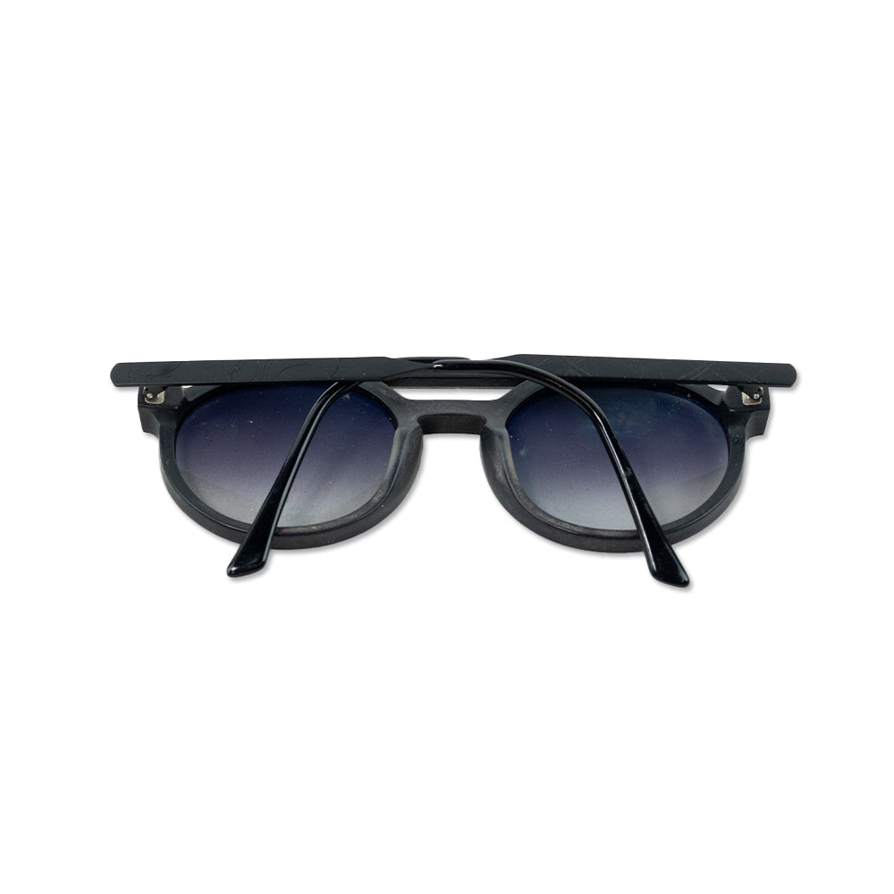 Thierry Lasry X Dr. Woo Black Prescription Round Bar-Brow Sunglasses