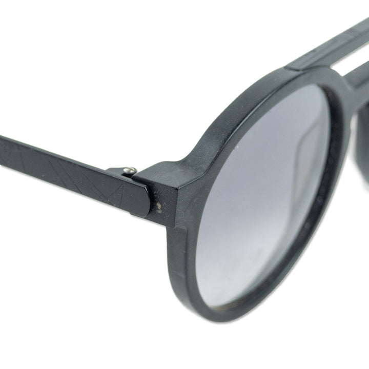 Thierry Lasry X Dr. Woo Black Prescription Round Bar-Brow Sunglasses