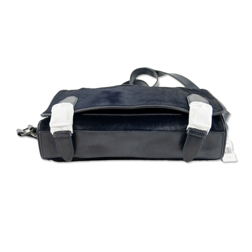 Theyskens
 Theory Navy Calf Hair Small Messenger Bag