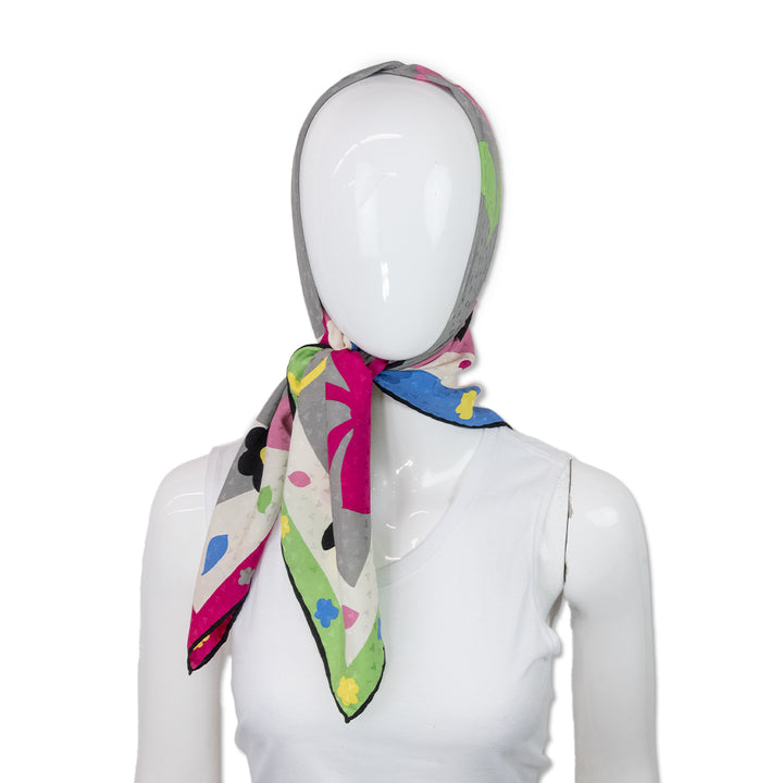 Tiffany 
Co. Multi Color Silk Printed Scarf